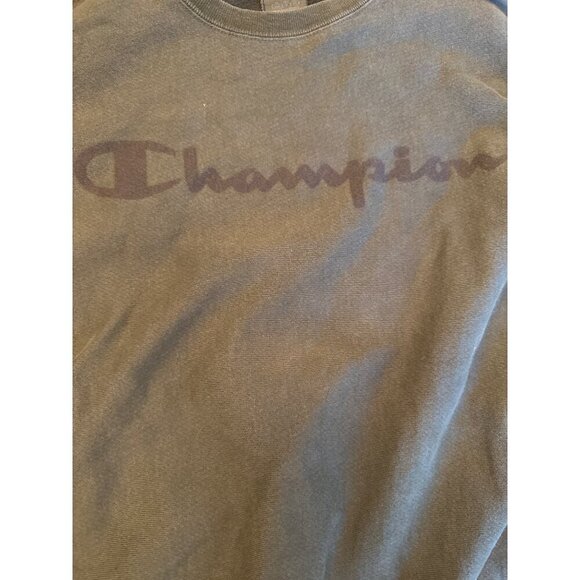 Champion Medium Olive Green Reverse Weave Crewneck Sweatshirt - Picture 2 of 5